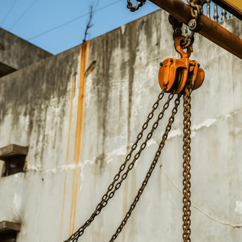 HSC Manual Chain Block | 2 Ton Capacity | 3 Meter Lift Height | Double Fall Design | Heavy-Duty Industrial Lifting Hoist | G80 Grade Load Chain | Manual Hand Chain Hoist